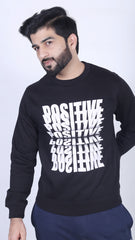 Positive Black Sweatshirt (LS-30)