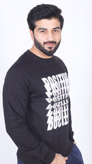 Positive Black Sweatshirt (LS-30)