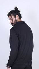 Shadow Elegance: Black Essence Full Sleeve Tee (LP-40)